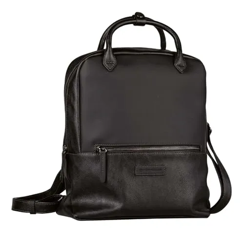TOM TAILOR Gia Damen Rucksack Backpack, 13 L Schwarz - Damen-Rucksackhandtaschen mit 13 L Volumen, eleganter Look und flexibler Trageweise dank verstellbarer Schulterriemen und Rundgriffen für maximalen Komfort.