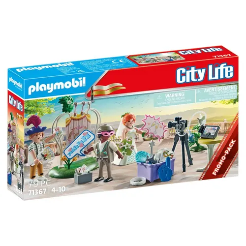 Playmobil Konstruktions-Spielset Hochzeits Fotobox (71367) - 79 Teile, kreatives Spielvergnügen für Kinder ab 4 Jahren, ideal für unvergessliche Hochzeitsszenen