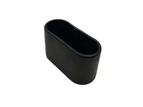 MWH Abdeckkappe Fußkappe 50mm x 20 mm für Chalet oval in schwarz, passend zu Chalet