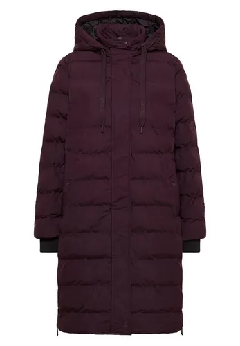CECIL Mantel mit verklebten Nähten dark plum XS von CECIL