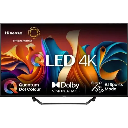 Hisense 50A7NQ 50 Zoll 4K Fernseher - Fernseher mit Quantum Dot Technologie für brillante Farben und Dolby Atmos für ein beeindruckendes Klangerlebnis. Ideal für Filmabende und Gaming.