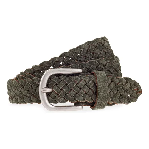 Vanzetti Gürtel Leder #VZT-V6237R3215 - Damen Ledergürtel in Grün (90 cm) - Eleganter Damen-Ledergürtel aus hochwertigem Leder in der trendigen Farbe Grün. Ideal für stilvolle Outfits. Perfekte Passform mit einer Breite von 3 cm und einer Bundweite von 90 cm.
