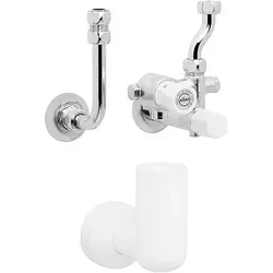 KWC Sicherheitsgruppe 6 bar für Warmwasser-Wandspeicher bis 200l - Sanitärinstallation für druckfeste Warmwasser-Wandspeicher bis 200 Liter, ausgestattet mit Rückflussverhinderer und Sicherheitsventil bei 6 bar für optimalen Schutz.