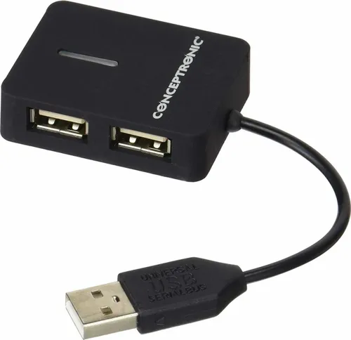 CONCEPTRONIC USB-Hub 4Port USB2.0 schwarz
