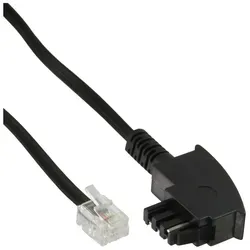 InLine® TAE-F Kabel, 6polig/4adrig, f. Import, TAE-F Stecker an RJ11 Stecker,20m