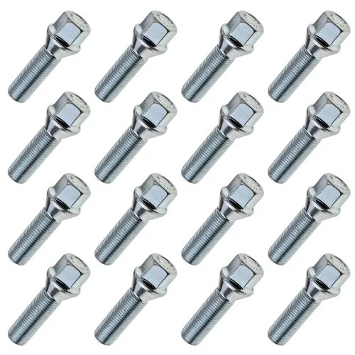 16x Radschrauben M14x1,5 Kegel 40mm SW17 60° Radbolzen Alufelgen Stahlfelgen VW
