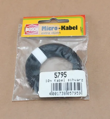 Busch 5795 Micro-Kabel Schwarz 10m