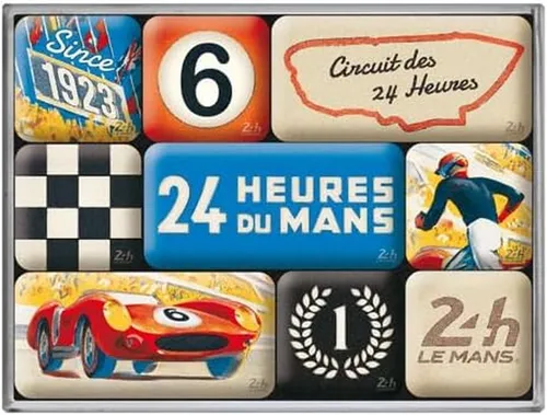 Nostalgic-Art Magnet 9tlg. Magnetset - 24h Le Mans - Racing