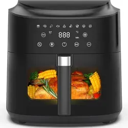 Airfryer 9L XL Heißluftfritteuse mit Digital-Touchscreen