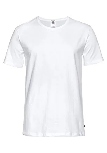 H.I.S Herren T-Shirt Doppelpack - Körpernah geschnittenes T-Shirt im Doppelpack mit Rundhalsausschnitt. Hergestellt aus leichtem Baumwoll-Stretch für hohen Tragekomfort im Alltag.