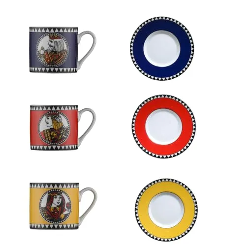 Kütahya Porzellan Porzellan Kaffeeservice für 6 Personen | 12 TLG, Service & Geschirrsets 6 Personen | Modernes und Rundes Design | Kaffeetassen mit Untertassen Geschirrset für Kaffee