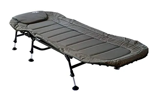 Mostal 6-Bein Anglerliege Karpfenliege Bedchair Campingliege Gästebett belastbar bis 130kg