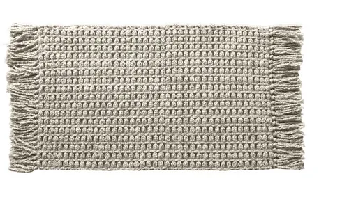 Heckett and Lane Badematte Madras Badematte 60x100 Taupe Badematte 60x100 Taupe Uni, Baumwollmischung, Badematte Badteppich