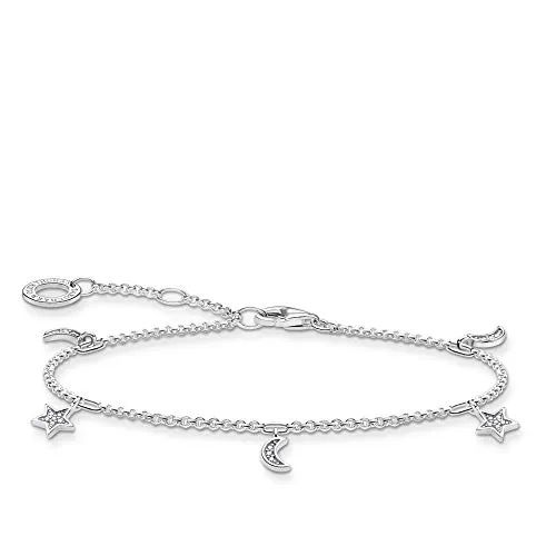 Thomas Sabo Armband Stern & Mond - Hochwertiges Armschmuck aus 925er Sterling Silber, einzigartiges Design mit Stern- und Mondsymbolen, perfektes Geschenk für besondere Anlässe.