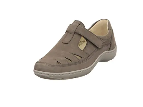 Waldläufer Adult 496510 191 088 beige Gr. 41 - Wanderschuhe mit herausnehmbarem Fußbett und Massage-Effekt, ideal für lose Einlagen, flexible Laufsohle und hoher Tragekomfort dank weitenverstellbarem Klettverschluss.