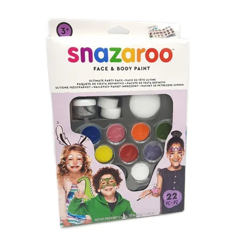 Snazaroo Party Make up Set Gesicht Schminke Ultimatives buntes Party Zubehör für