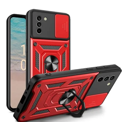 betterfon Handyhülle für Nokia G11 / G21 | Stoßfest & Kratzfest | Mit Kameraschutz, Anti-Fingerabdruck & robustem Panzerschutz-Design | Rot