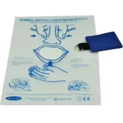 Actiomedic® MediSave Beatmungstuch mit Schlüsselanhänger 548.301.90001 , Material: Nylon, Maße (Tasche): 8 x 6 cm