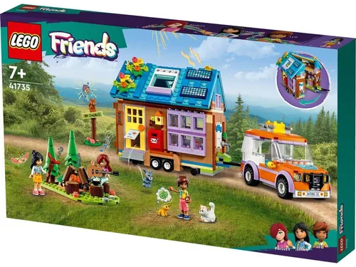 LEGO 41735 Friends Mobiles Haus - Camping-Spielzeugset mit Auto, interaktivem Erlebnis und vielseitigem Zubehör für kreative Abenteuer ab 7 Jahren