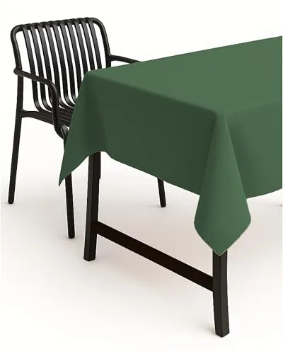 texpot Tischdecke Lotuseffekt - Bügelfrei & Wasserabweisend, 135 cm x 220 cm, grün oval - Tischdecken für Innen- und Außenbereich mit Lotuseffekt: strapazierfähig, schmutzabweisend und pflegeleicht. Ideal für ein stilvolles Ambiente!