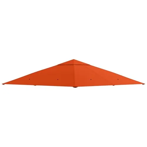 Outsunny Pavillondach 2,98 x 2,95 m - orange - Zubehör für Pavillons: Hochwertiges, wasserbeständiges Pavillon-Ersatzdach aus 180 g/m² Polyester mit UV-Schutz für ein angenehmes Outdoor-Erlebnis.