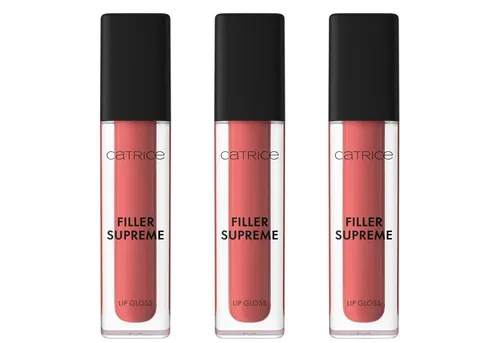 Catrice Lipgloss FILLER SUPREME LIP GLOSS, 3-tlg., für vollere Lippen und ein glänzendes Finish