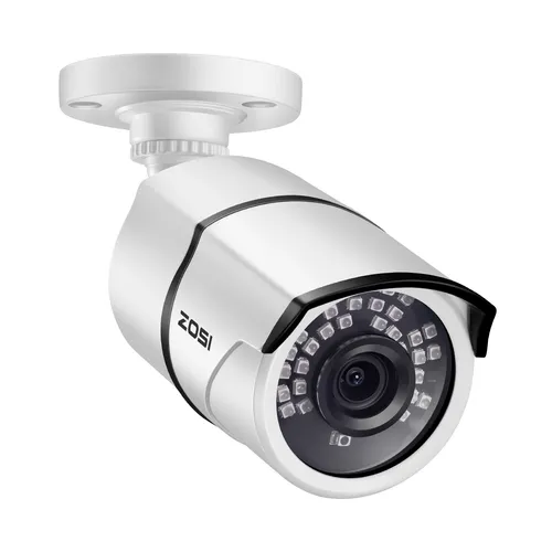 ZOSI 1080P HD 4in1 Außen Überwachungskamera - Wetterfeste CCTV Kamera mit IR Nachtsicht bis zu 120ft, ideal für die Sicherheit im Freien. Kompatibel mit Smart Home für einfachen Fernzugriff.