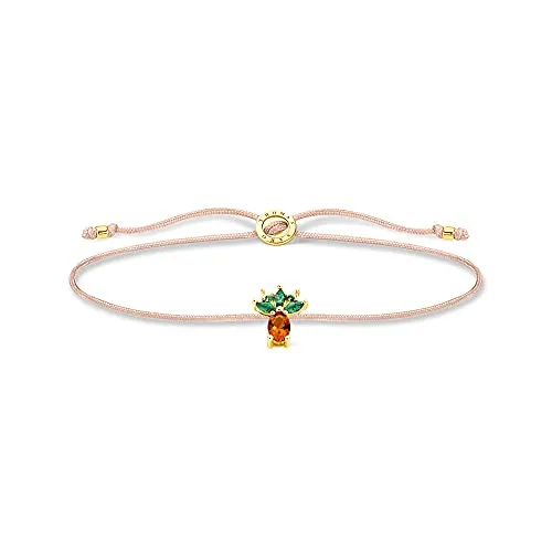 THOMAS SABO Damen Armband Gold Little Secret Ananas in gold von THOMAS SABO
