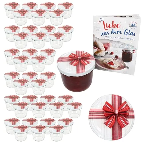 MamboCat 40er Set Sturzglas 230 ml mit Schraub-Deckel von MamboCat