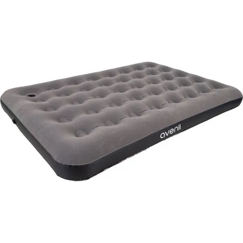Avenli CloudCoil Luftmatratze grau mit Fußpumpe 191x137x22cm