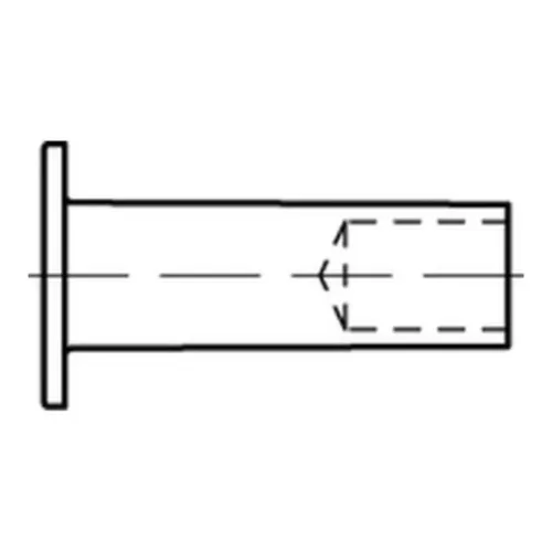 Reyher  Niete DIN 7338 Kupfer B 4 x 12 Cu (100 Stück)