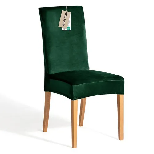 Restilo Stuhlhusse Stuhlhusse Stretch Stuhlbezug mit Gummiband Abnehmbar, waschbar