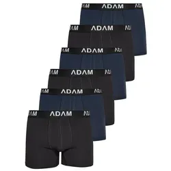 ADAM JEANS Boxershorts Herren Boxershorts aus extra weicher 100% Baumwolle Trunks Men Boxer-1 (6-St., 2er Set, 6er Set, 8er Set, 10er Set, 12er Set) Boxershorts Herren Boxer Shorts Männer Unterhosen Trunks Underwear blau XL