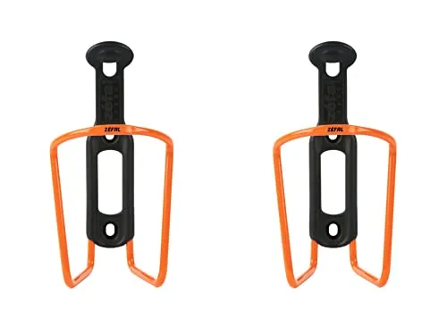 ZEFAL Pack Alu Plast 124 Flaschenhalter Fahrrad x 2 in orange von Zéfal