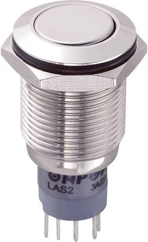 TRU Components 701942 LAS2GQF-11/N/P Vandalismusgeschützter Drucktaster 250 V/AC 3A 1 x Ein/(Ein) tastend 1St.