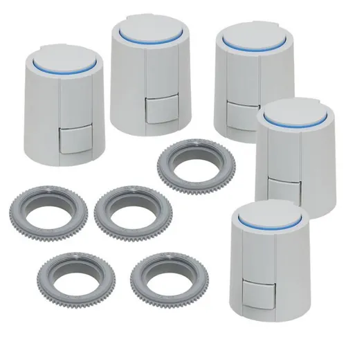 Möhlenhoff Stellantrieb Alpha 5 NC 230 V mit VA 10 Adapter - 10 Stück - Rohrklappen & Stellantriebe, universell einsetzbar für Fußbodenheizungen, ideal für effiziente Heizungssteuerung und einfache Installation.