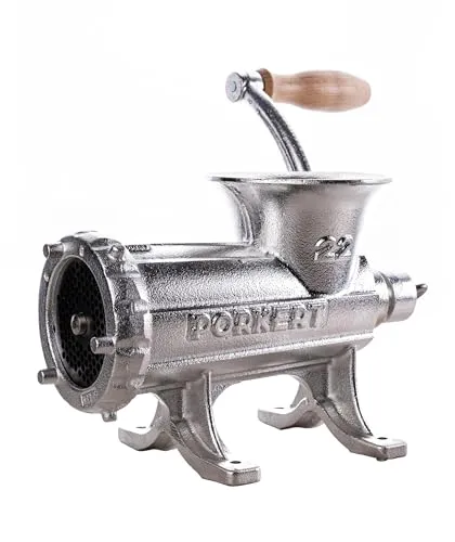 Porkert Profi Fleischwolf manuell Größe 22 aus Gusseisen von Porkert