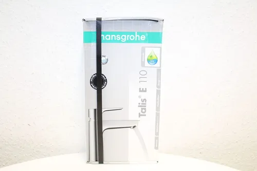 Hansgrohe Waschtischmischer 110 Talis E - Mattschwarz - Eleganter Waschtischmischer in mattschwarz, langlebige Keramik und modernes Design für stilvolle Badezimmer.