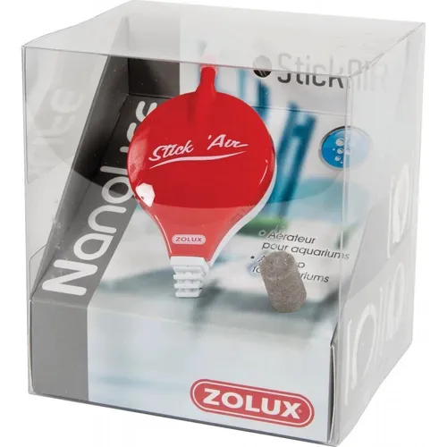 ZOLUX NANOLIFE STICKAIR Luftpumpe Rot - Wasserpumpen mit 150L/h und stufenloser Leistungsregelung für leisen Betrieb und optimale Durchlüftung in Aquarien.