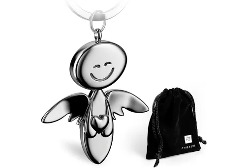 FABACH Schlüsselanhänger Schutzengel Smile mit Lenkrad - Geschenk Glücksbringer Autofahrer