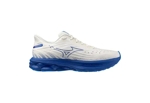 Mizuno Wave Skyrise 6 - Neutralschuh Laufschuh in Weiß 44,5 EU - Sportliche Laufschuhe mit optimaler Dämpfung für ein angenehmes Laufgefühl, ideal für lange Strecken und alle Laufstile.