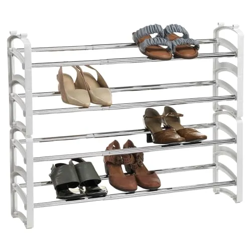 Produktbild IDIMEX Schuhregal Tower ausziehbar weiß