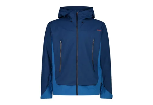 CMP Herren Hardshelljacke FIX HOOD 35Z6197 blau 58 EU - Vielseitige Hardshelljacke für Outdoor-Aktivitäten, wasserabweisend und atmungsaktiv, ideal für jedes Wetter. Pflegeleicht und im Regular Fit für optimalen Tragekomfort.