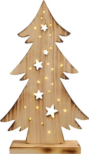 Näve LED-Holz-Dekoleuchte TANNENBAUM klein