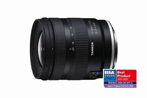 Tamron 11-20mm f2,8 Di III-A RXD für Canon RF - Ultraweitwinkel-Zoomobjektiv mit konstantem Blendenwert von f2,8, ideal für kreative Landschafts- und Architekturfotografie.