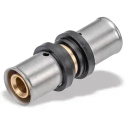 Pipetec Press-Kupplung 16x2 PFK1616 DVGW, TH+U Pressfitting Presskupplung 16 x 2