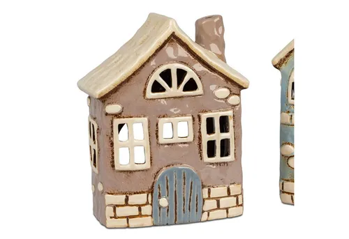 formano Teelichthalter Häuser, Farbe: Braun, Motiv: Haus von formano