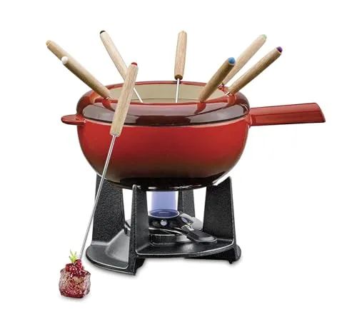 Spring Gusseisen Fondue Set rot | Ø 20 cm