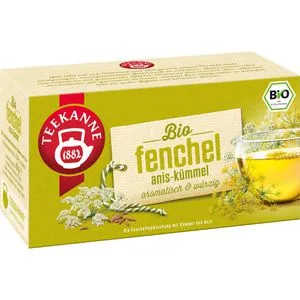 Teekanne Tee Fenchel Anis-Kümmel BIO, 18 Teebeutel, 45g