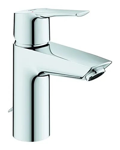 GROHE Start Einhand-Waschtischarmatur, S-Size, Chrom - Touch-On-Wasserhähne für Badezimmerwaschbecken, wassersparend mit langlebiger GROHE StarLight Chrombeschichtung für einfache Pflege und zeitloses Design.